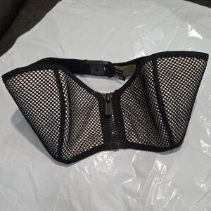 NOT FOR SALE - Triangl Swimwear Black and Cream Mesh Strapless Bikini Top